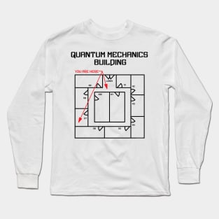 Black Quantum Mechanics Building Long Sleeve T-Shirt